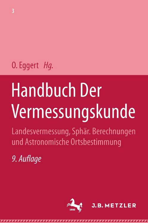 Produktbild: Handbuch der Vermessungskunde