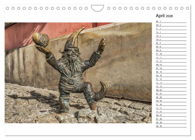 Produktbild: Breslau &ndash; Zeit f&uuml;r Entdeckungen (Wandkalender 2026 DIN A4 quer), CALVENDO Monatskalender
