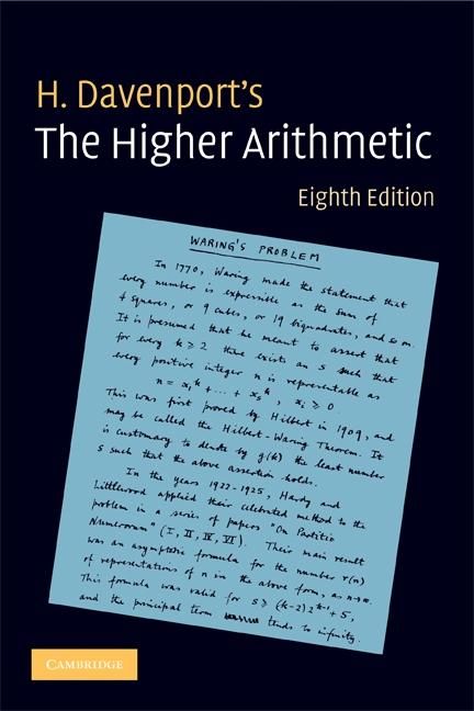 Produktbild: Higher Arithmetic