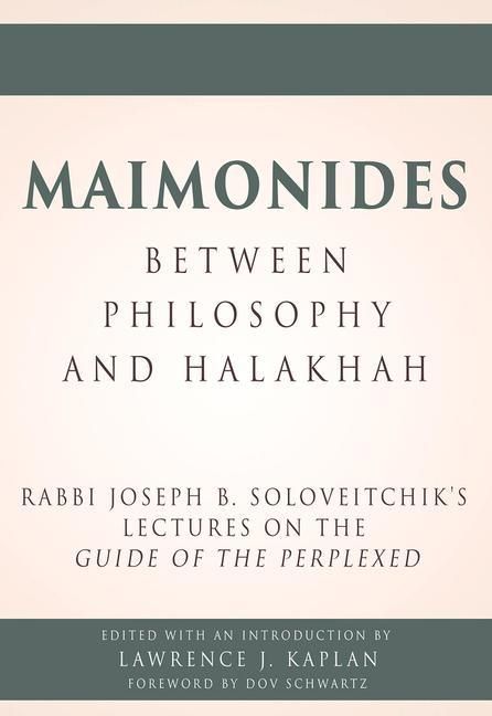 Produktbild: Maimonides - Between Philosophy and Halakhah