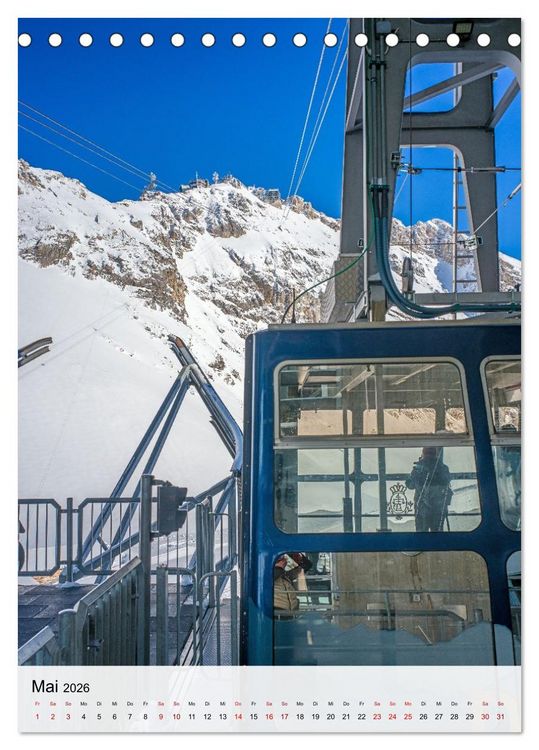 Produktbild: Garmisch-Partenkirchen und die faszinierende Bergwelt der Alpen (Tischkalender 2026 DIN A5 hoch), CALVENDO Monatskalender