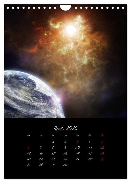 Produktbild: Die gro&szlig;e Reise in dem Universum (Wandkalender 2026 DIN A4 hoch), CALVENDO Monatskalender