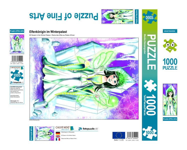 Produktbild: CALVENDO Puzzle Elfenk&ouml;nigin im Winterpalast | 1000 Teile Lege-Gr&ouml;&szlig;e 64x48cm Foto-Puzzle f&uuml;r gl&uuml;ckliche Stunden