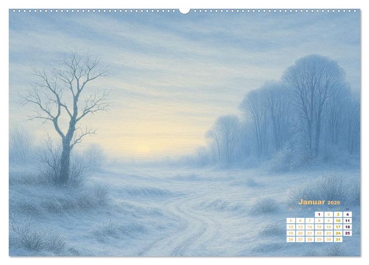 Produktbild: Im Licht der Sehnsucht - Romantische Landschaften (Wandkalender 2026 DIN A2 quer), CALVENDO Monatskalender
