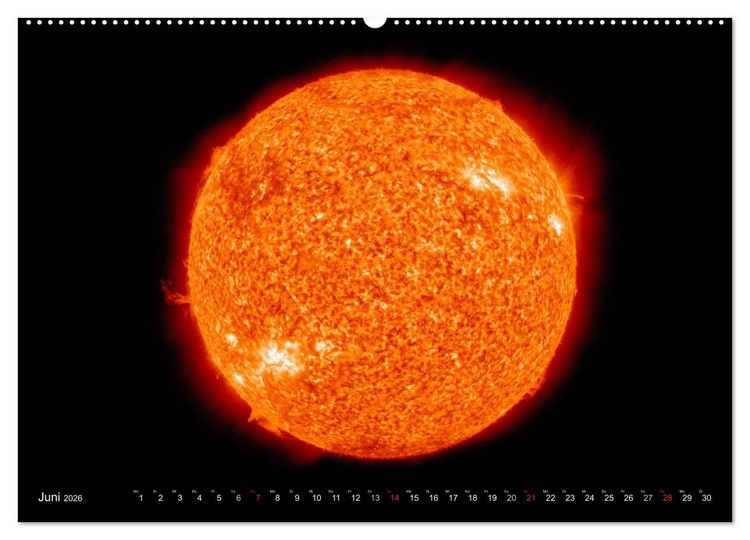 Produktbild: Sonne, Monde und Planeten (hochwertiger Premium Wandkalender 2026 DIN A2 quer), Kunstdruck in Hochglanz