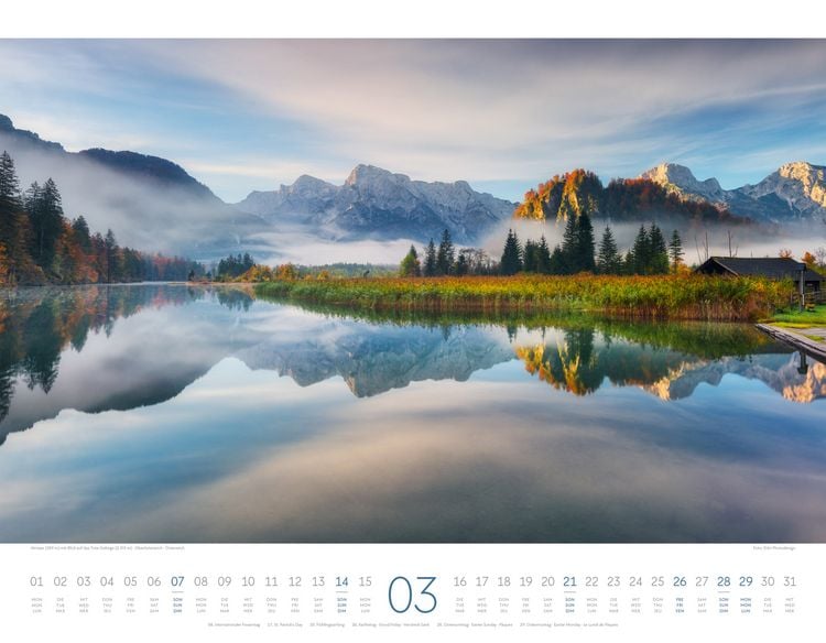 Produktbild: Naturparadies Alpen Kalender 2027