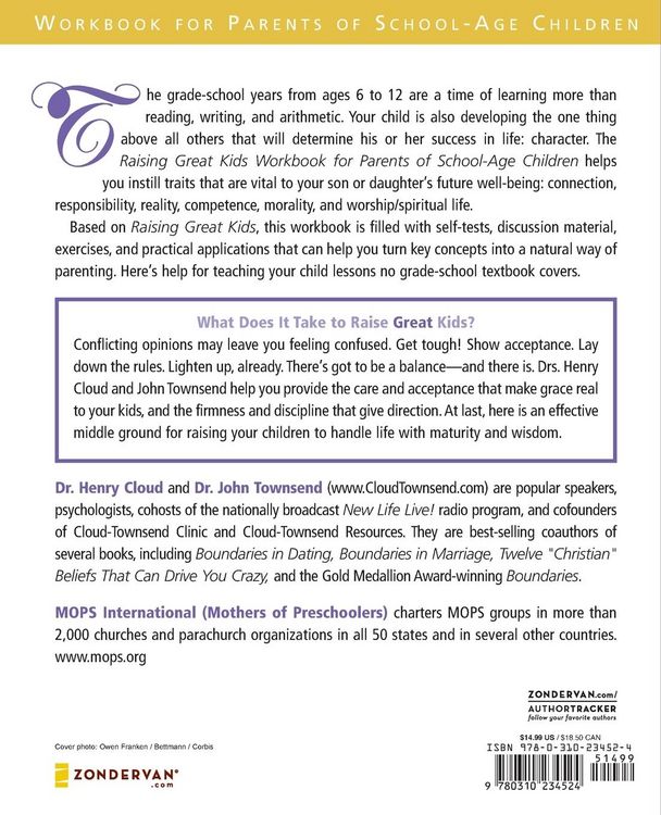 Produktbild: The Raising Great Kids Workbook for Parents of School-Age Children