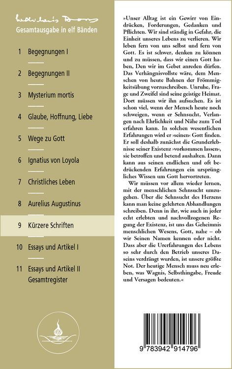 Kürzere Schriften