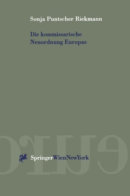 Produktbild: Die kommissarische Neuordnung Europas