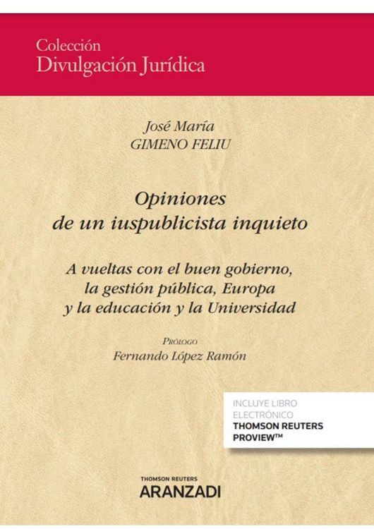 Produktbild: Opiniones De Un Iuspublicista Inquieto