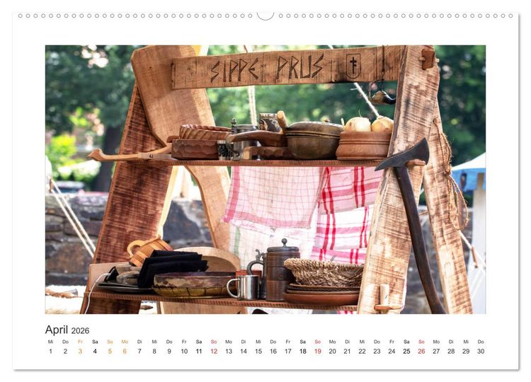 Produktbild: Mittelalter - Zeit unserer Ahnen (hochwertiger Premium Wandkalender 2026 DIN A2 quer), Kunstdruck in Hochglanz