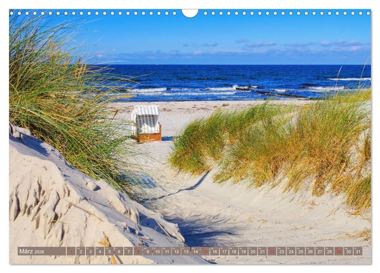 Produktbild: Insel Hiddensee - Dat s&ouml;te L&auml;nneken (Wandkalender 2026 DIN A3 quer), CALVENDO Monatskalender