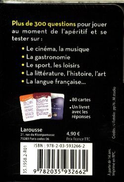 Produktbild: Les ap&eacute;ro-cartes culture g&eacute;n&eacute;rale