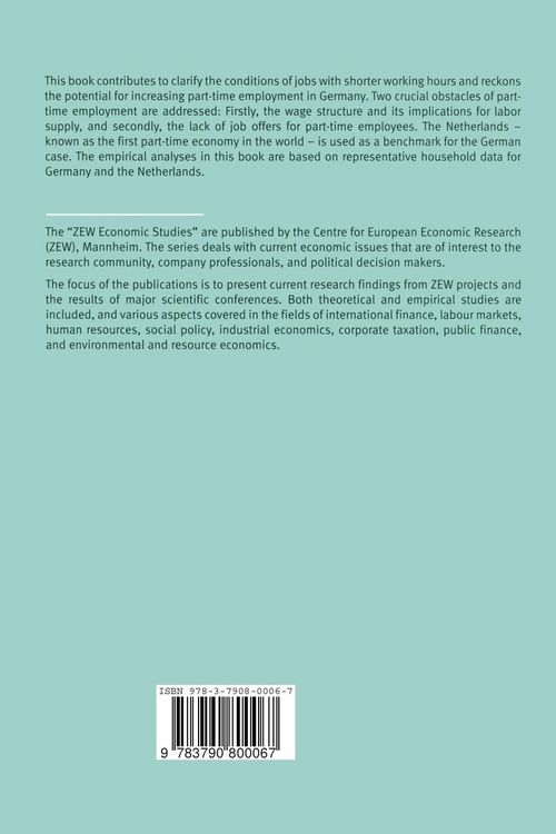 Produktbild: What Hampers Part-Time Work?