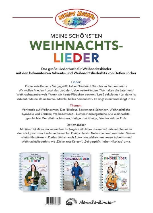 Produktbild: Detlev J&ouml;cker: Meine sch&ouml;nsten Weihnachtslieder