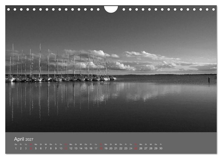 Produktbild: Ostsee - von schwarz bis wei&szlig; (Wandkalender 2027 DIN A4 quer), CALVENDO Monatskalender