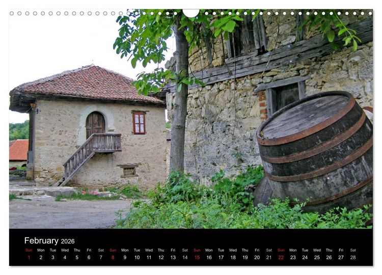 Produktbild: Monuments of Serbia 2026 (Wall Calendar 2026 DIN A3 landscape), CALVENDO 12 Month Wall Calendar