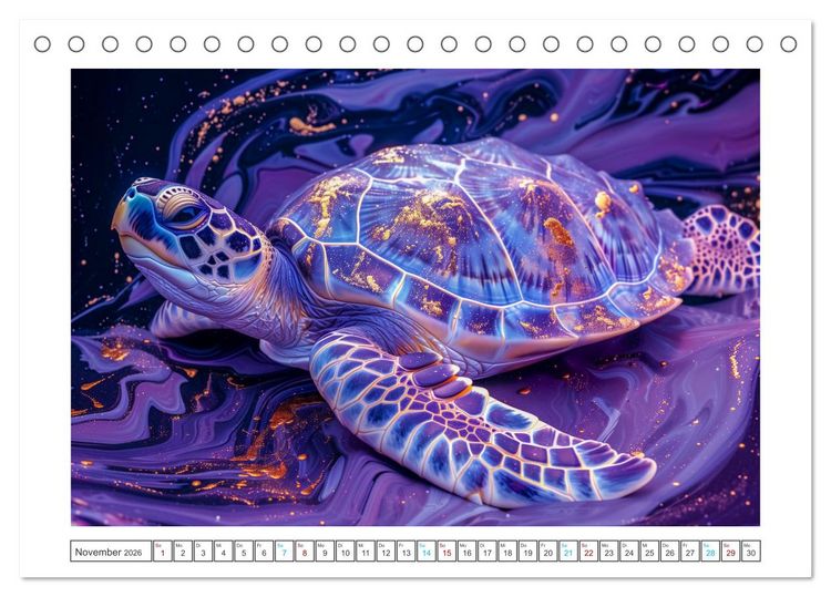 Produktbild: Mamorkunst (Tischkalender 2026 DIN A5 quer), CALVENDO Monatskalender