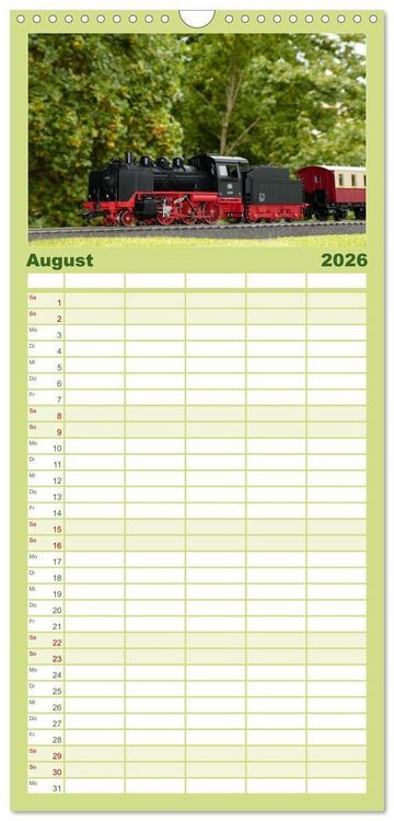 Produktbild: Familienplaner 2026 - Klassische Loks aus G&ouml;ppingen mit 5 Spalten (Wandkalender, 21 x 45 cm) CALVENDO