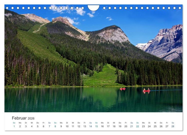 Produktbild: Reise durch Alberta und British Columbia (Wandkalender 2026 DIN A4 quer), CALVENDO Monatskalender