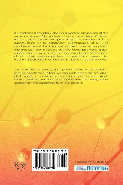 Produktbild: Classification Theory for Abstract Elementary Classes