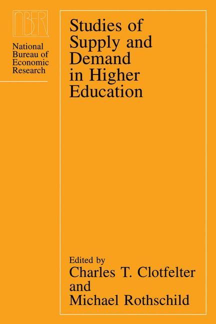 Produktbild: Studies of Supply and Demand in Higher Education