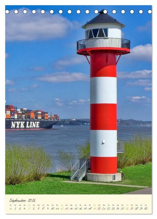 Produktbild: Norddeutsche Leuchtt&uuml;rme - maritime Wegweiser (Tischkalender 2026 DIN A5 hoch), CALVENDO Monatskalender