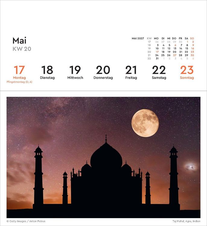 Produktbild: Urlaubsfeeling - KUNTH Postkartenkalender 2027