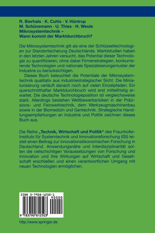 Produktbild: Mikrosystemtechnik - Wann kommt der Marktdurchbruch?