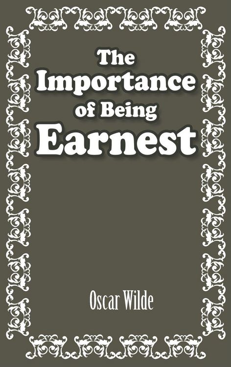 Produktbild: The Importance of Being Earnest