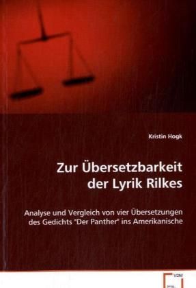 Produktbild: Hogk Kristin: Zur &Uuml;bersetzbarkeit der Lyrik Rilkes