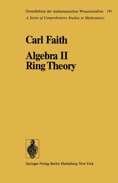Produktbild: Algebra II Ring Theory