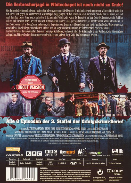 Produktbild: Ripper Street - Staffel 3 - Uncut Version [3 DVDs]
