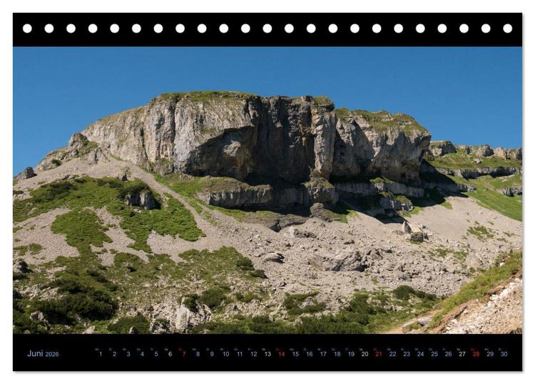 Produktbild: Region Oberstdorf - Kleinwalsertal und Nebelhorn (Tischkalender 2026 DIN A5 quer), CALVENDO Monatskalender