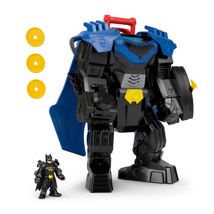 Produktbild: Fisher-Price Imaginext DC Super Friends Batman Flug-Mech Spielzeug mit Lichtern, Ger&auml;uschen und Actionfigur