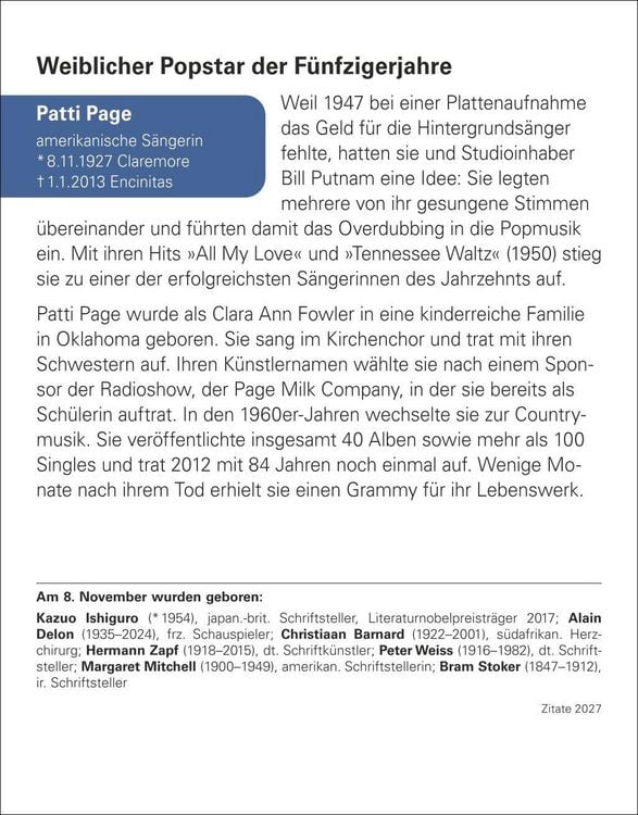 Produktbild: Zitate Tagesabrei&szlig;kalender 2027