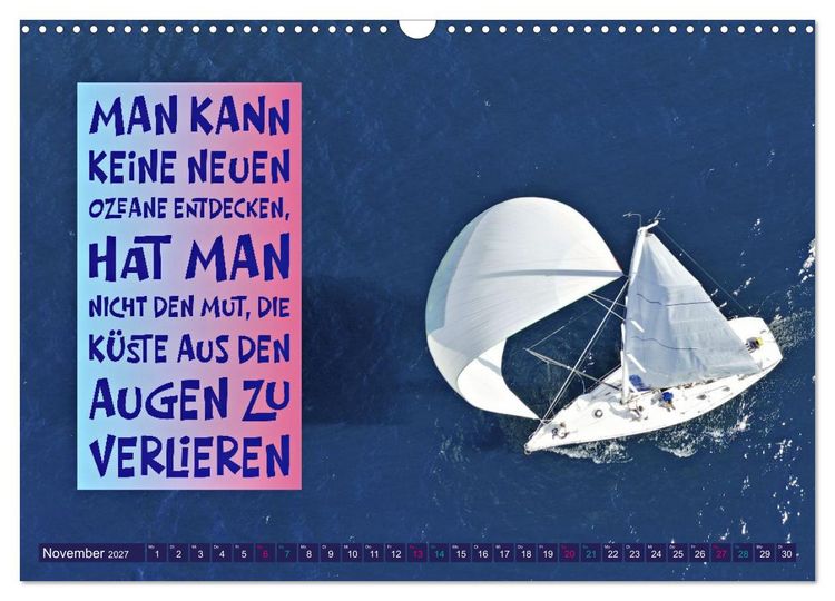 Produktbild: Segeln - mit einem Augenzwinkern (Wandkalender 2027 DIN A3 quer), CALVENDO Monatskalender