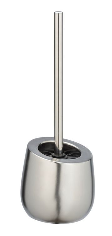 Produktbild: WC-Garnitur Mod. Badi Chrom matt Keramik, mit Silikon-B&uuml;rstenkopf