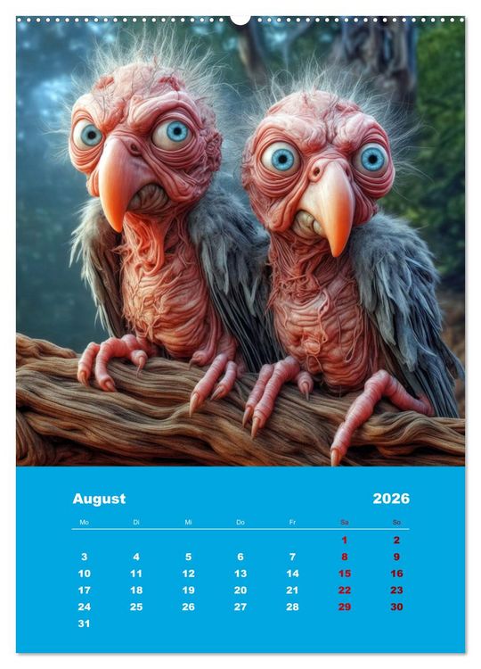 Produktbild: Waldo und Stefler (Wandkalender 2026 DIN A2 hoch), CALVENDO Monatskalender