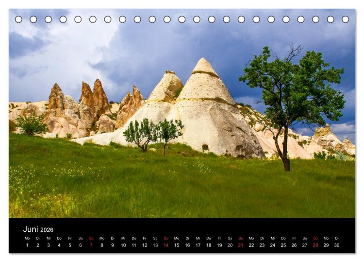 Produktbild: T&uuml;rkei - fantastisches Kappadokien (Tischkalender 2026 DIN A5 quer), CALVENDO Monatskalender
