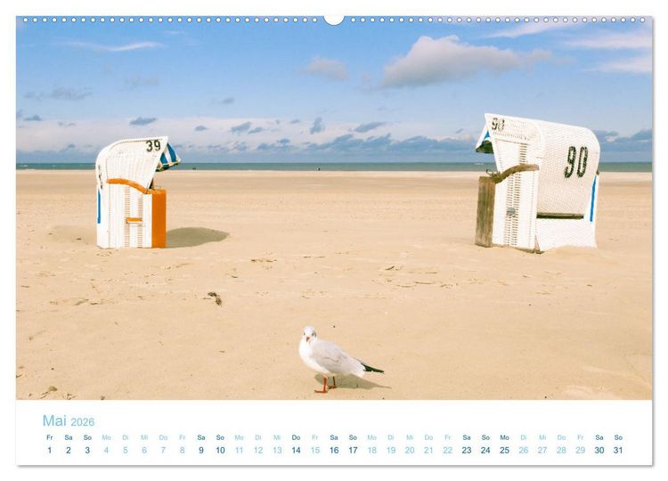 Produktbild: Mehr Nordsee (Wandkalender 2026 DIN A2 quer), CALVENDO Monatskalender