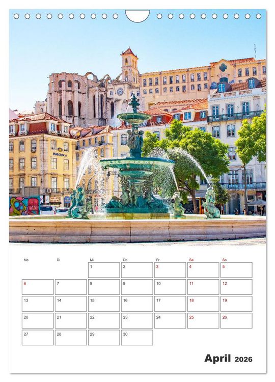 Produktbild: Lissabon - ein Traumreiseziel (Wandkalender 2026 DIN A4 hoch), CALVENDO Monatskalender
