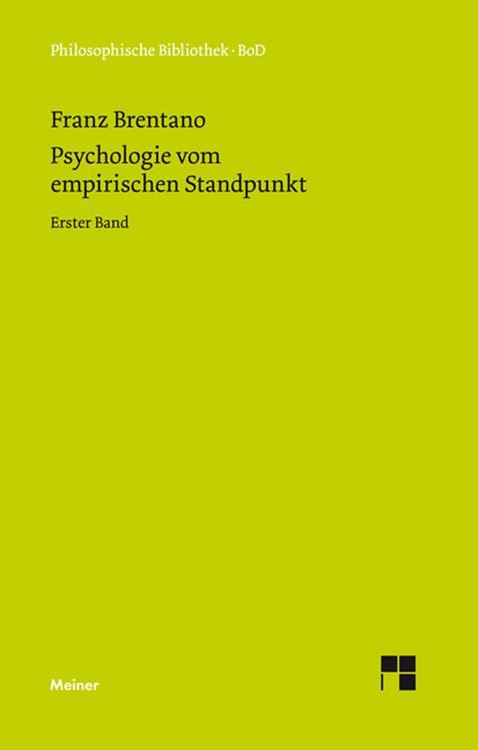 Produktbild: Psychologie vom empirischen Standpunkt. Erster Band