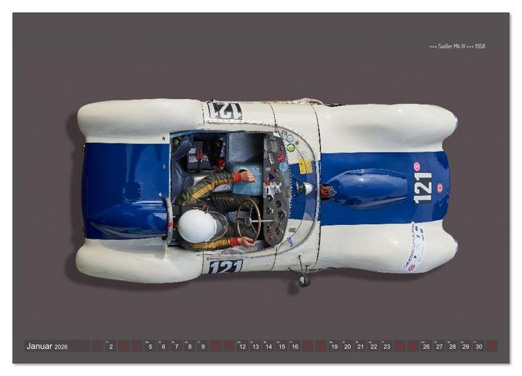 Produktbild: Two-Seater Racing Cars 1950-1960 (Wandkalender 2026 DIN A3 quer), CALVENDO Monatskalender