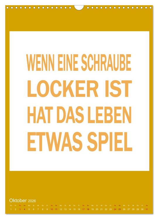 Produktbild: Memo an mich (Wandkalender 2026 DIN A3 hoch), CALVENDO Monatskalender