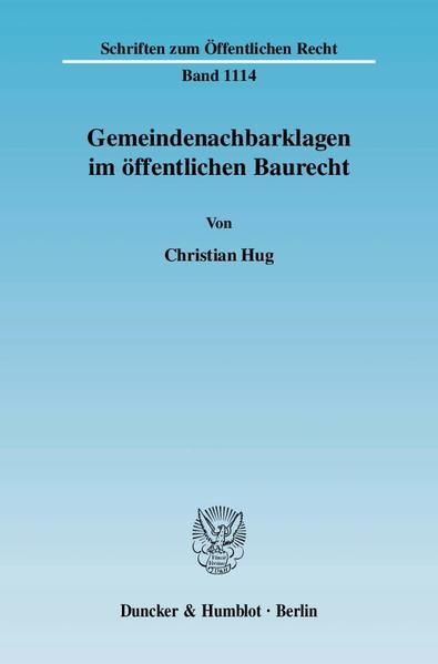 Produktbild: Gemeindenachbarklagen im &ouml;ffentlichen Baurecht.