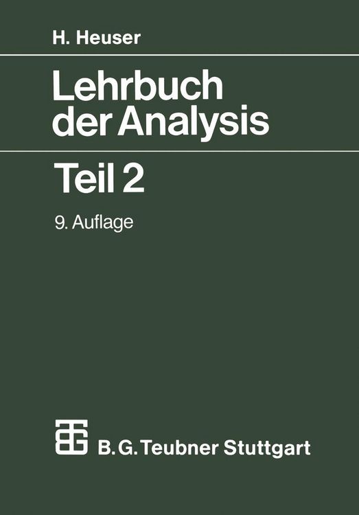 Produktbild: Lehrbuch der Analysis