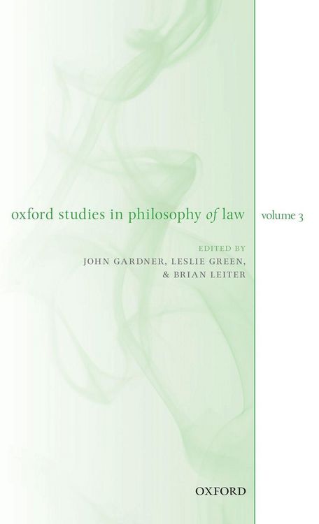 Produktbild: Oxford Studies in Philosophy of Law Volume 3