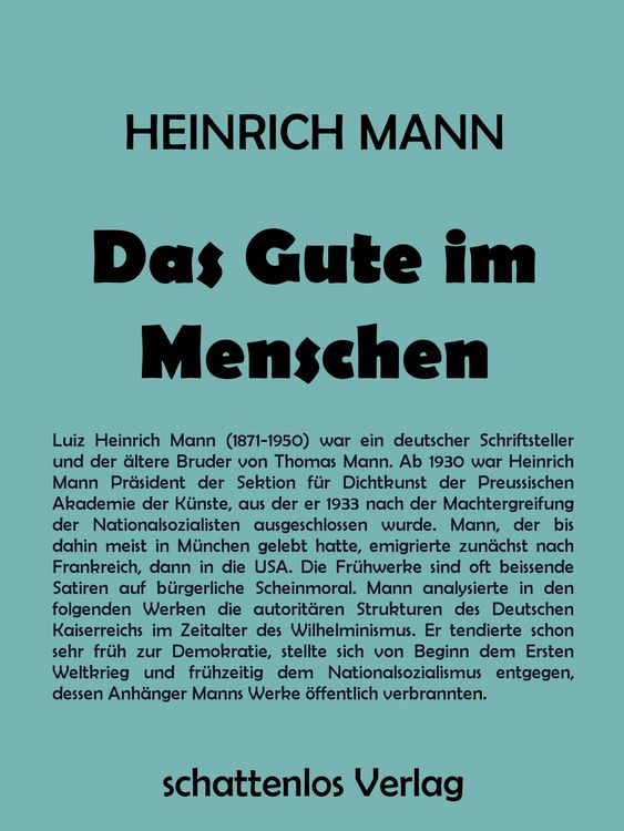 Produktbild: Das Gute im Menschen