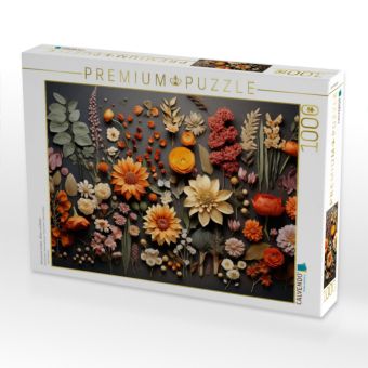 Produktbild: CALVENDO Puzzle Getrocknete Sch&auml;tze - Bl&uuml;ten und Bl&auml;tter | 1000 Teile Lege-Gr&ouml;&szlig;e 64x48cm Foto-Puzzle f&uuml;r gl&uuml;ckliche Stunden